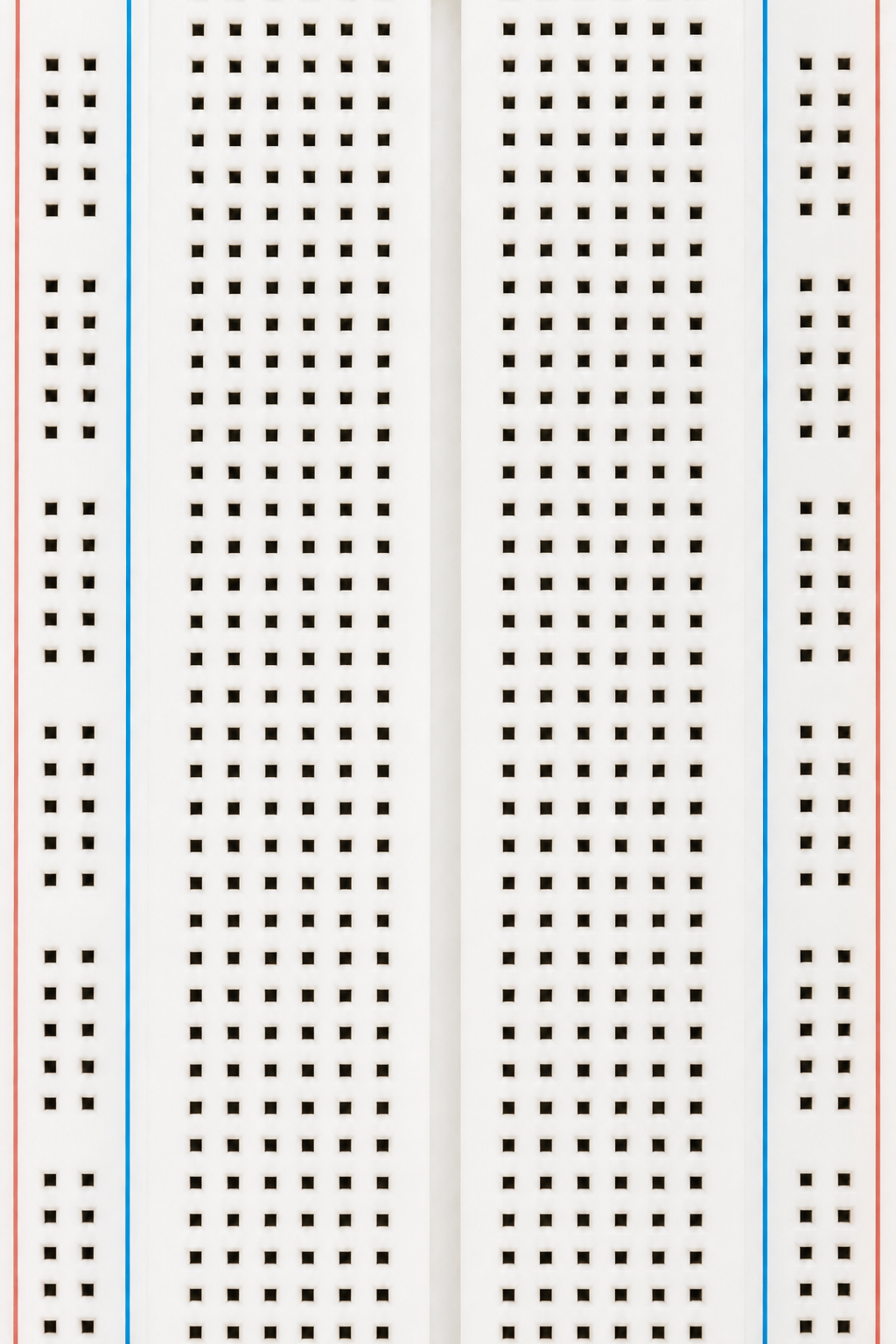 Portrait breadboard for the 2-to-1 multiplexer
